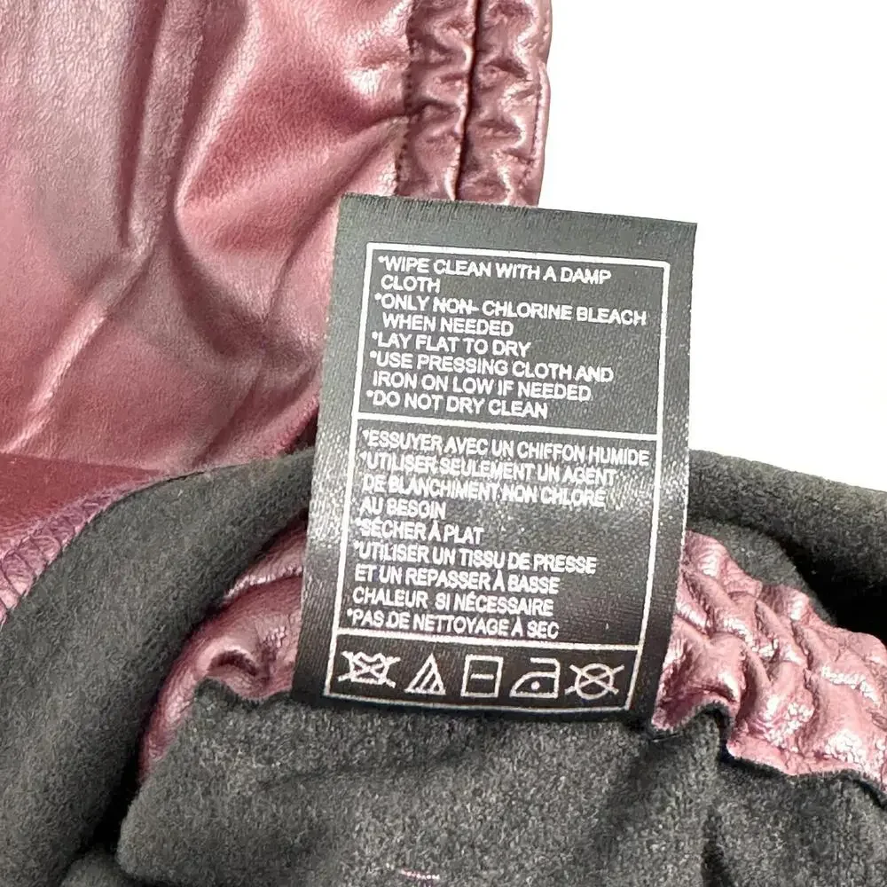 Steve Madden Women’s Size Medium Cordovan Rochester Faux Leather Mini Dress NWT - Picture 5 of 8